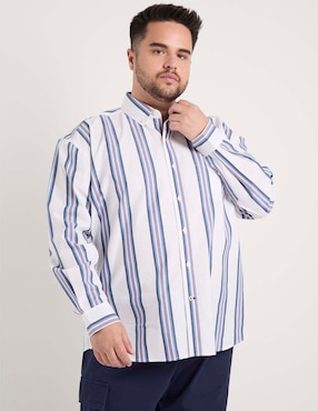 Camisa casual Weekend Plus manga larga para hombre