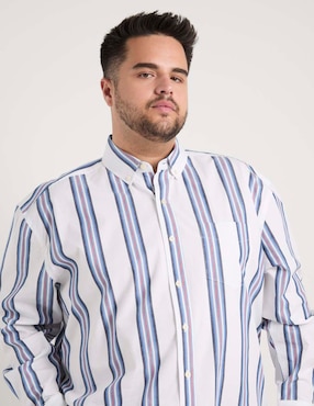 Camisa casual Weekend Plus manga larga para hombre
