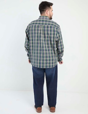 Jeans relaxed straight Weekend Plus lavado obscuro para hombre