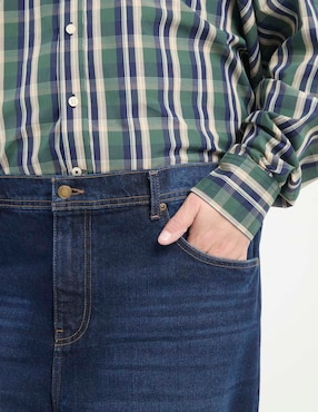 Jeans relaxed straight Weekend Plus lavado obscuro para hombre