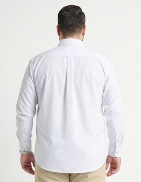 Camisa de vestir Weekend Plus de algodón manga larga para hombre