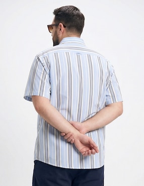 Camisa casual Weekend Plus de algodón manga corta para hombre