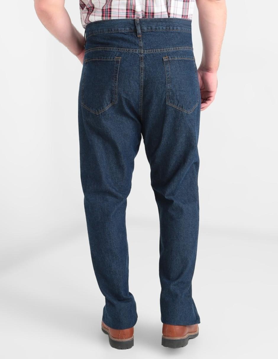 Jeans straight lavado stone wash para hombre 6