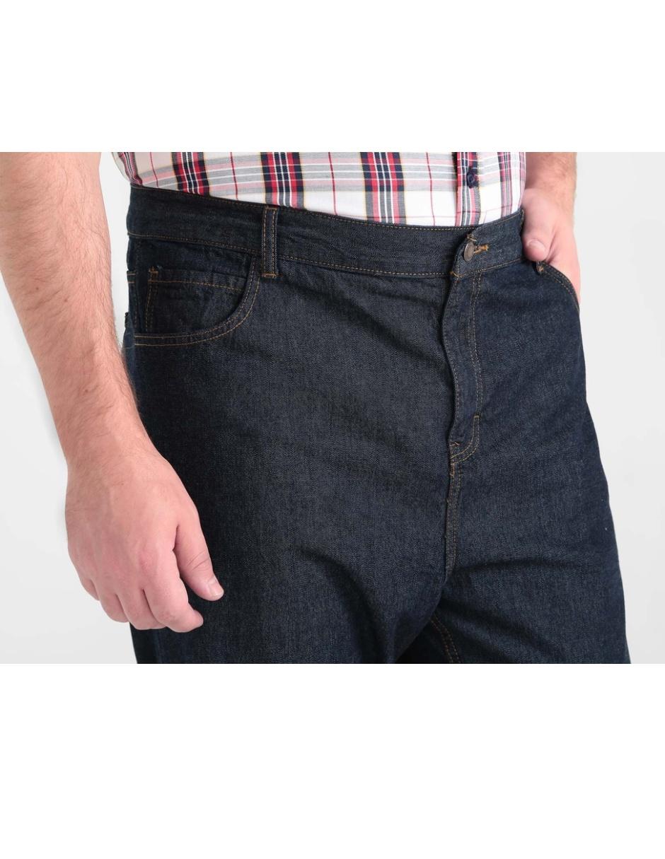 Jeans straight lavado obscuro para hombre 8