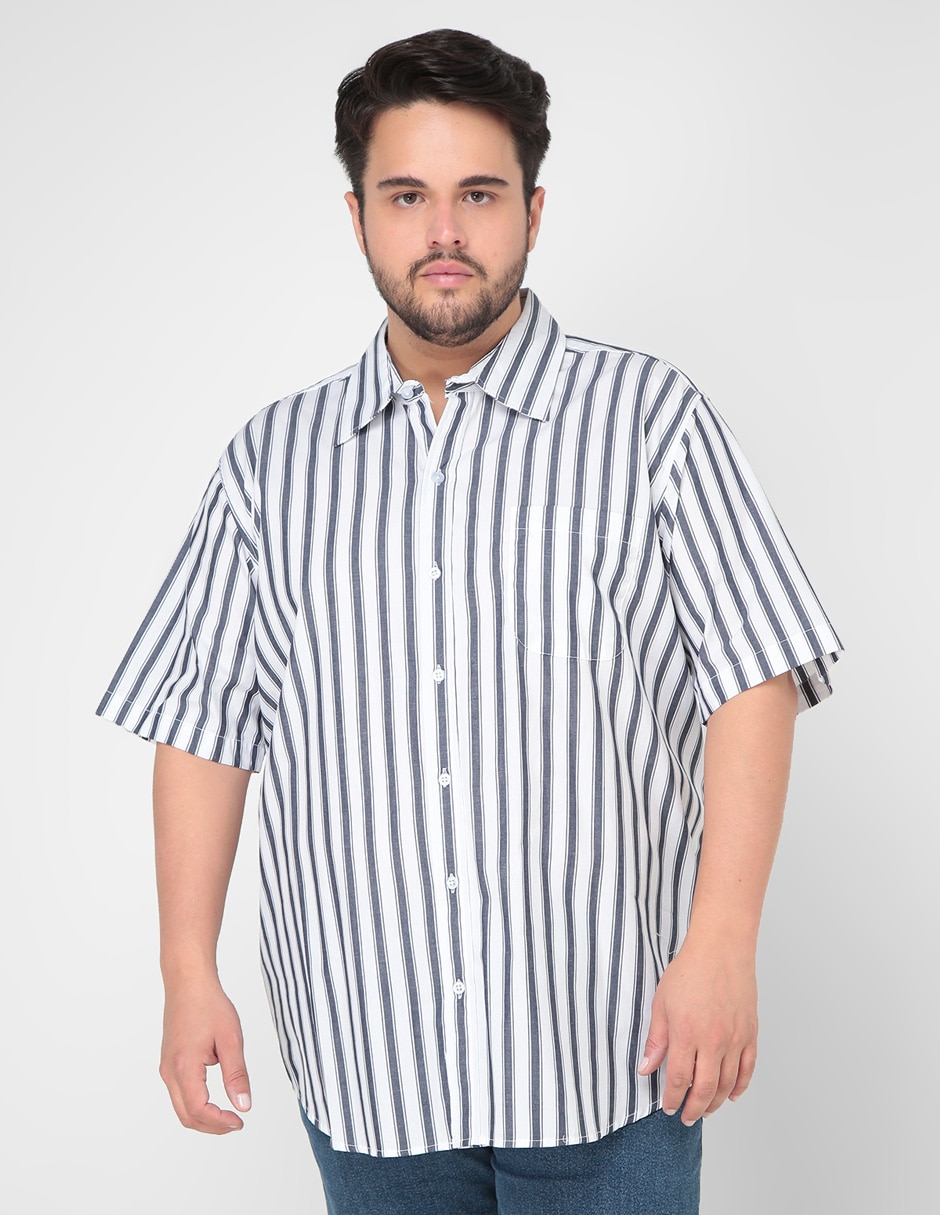 Camisa casual Weekend Plus de algod n manga corta para hombre