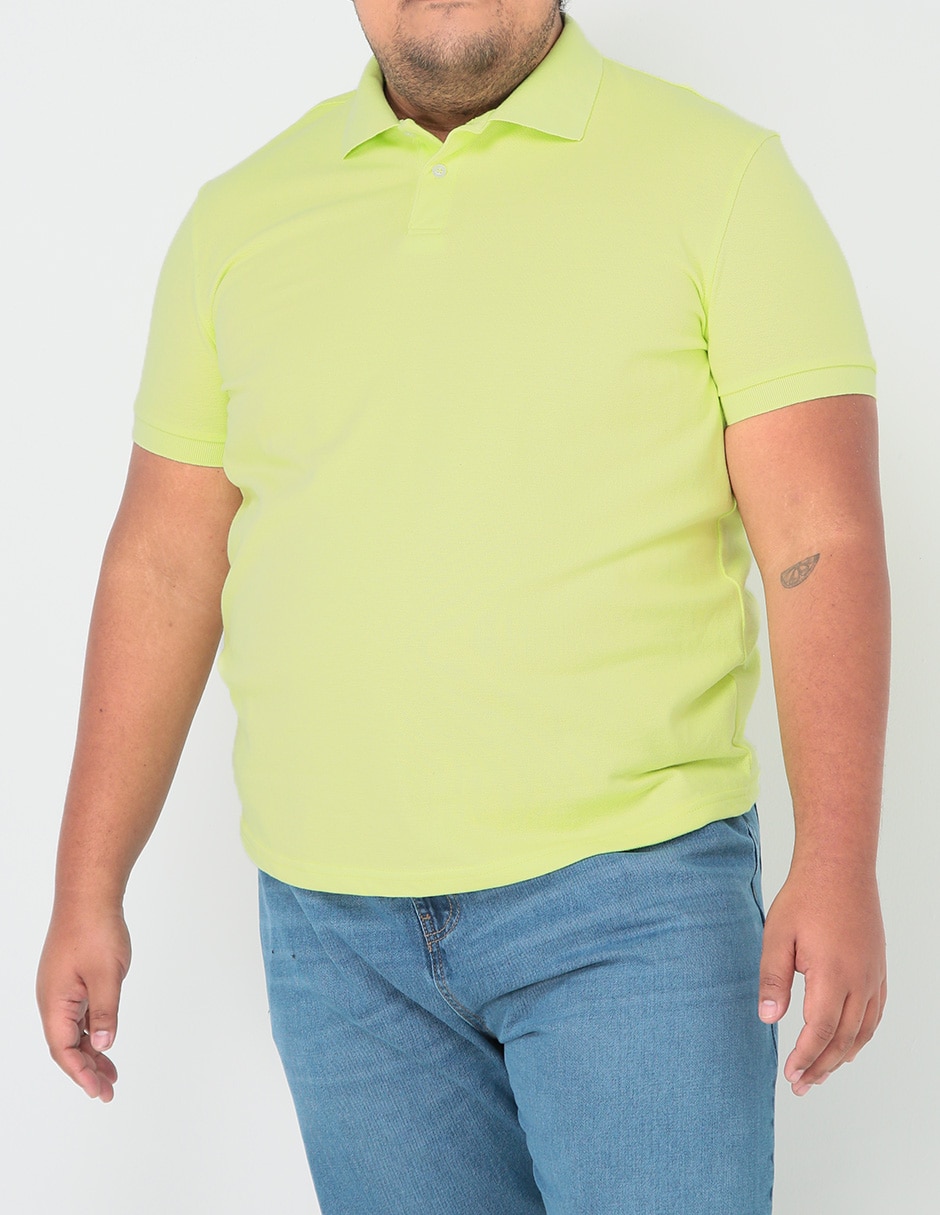 Playera polo amarilla online hombre