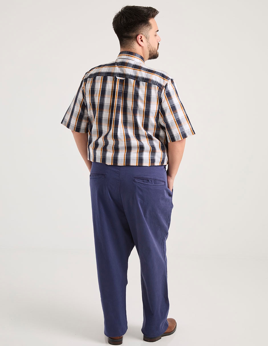 Pantalón chino recto de algodón para hombre 2