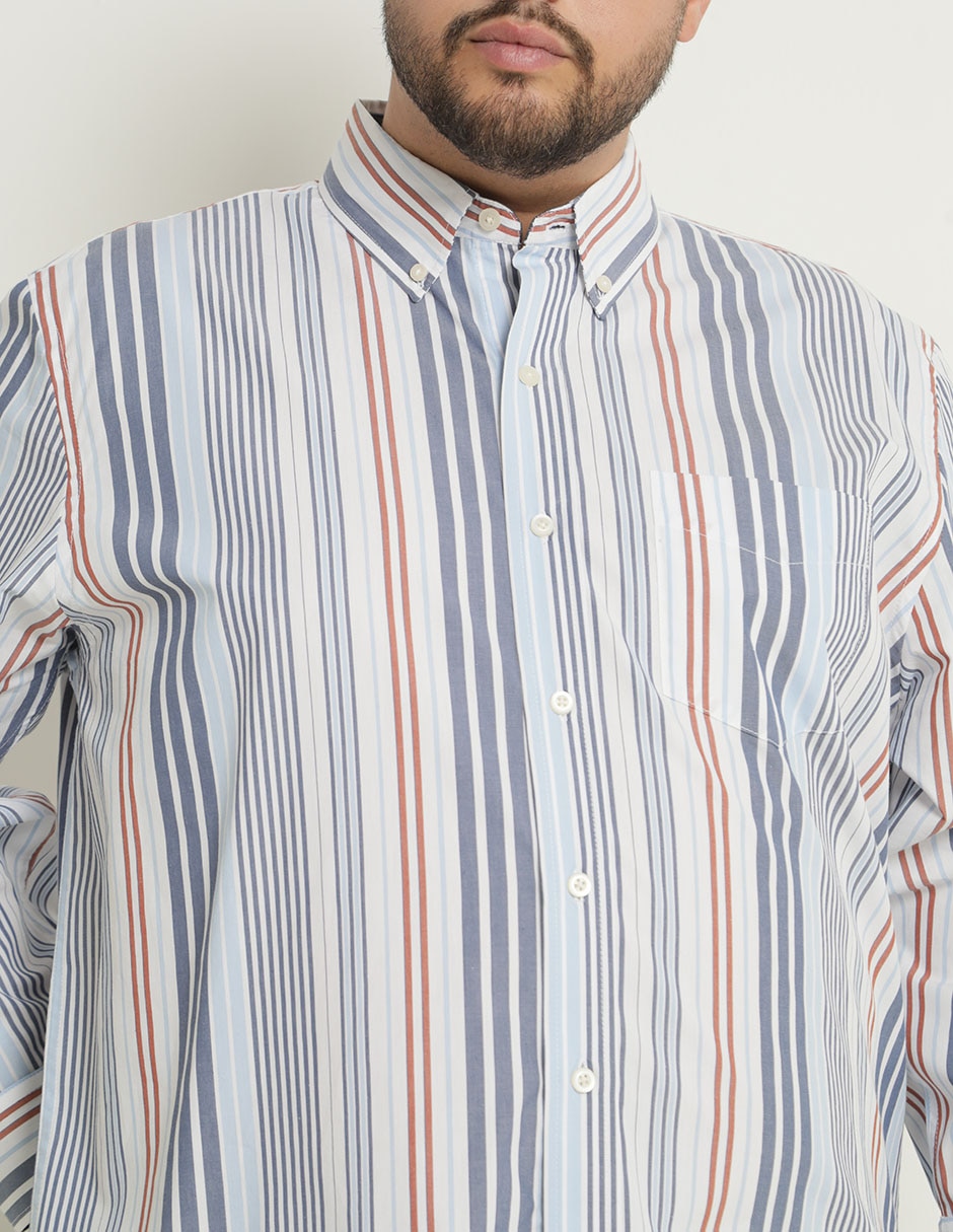 Camisa casual de algodón manga larga para hombre 4