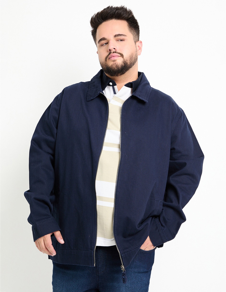 Chamarra casual con bolsillos para hombre
