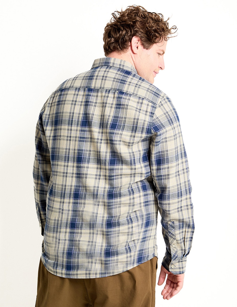 Camisa casual Weekend Plus manga larga para hombre