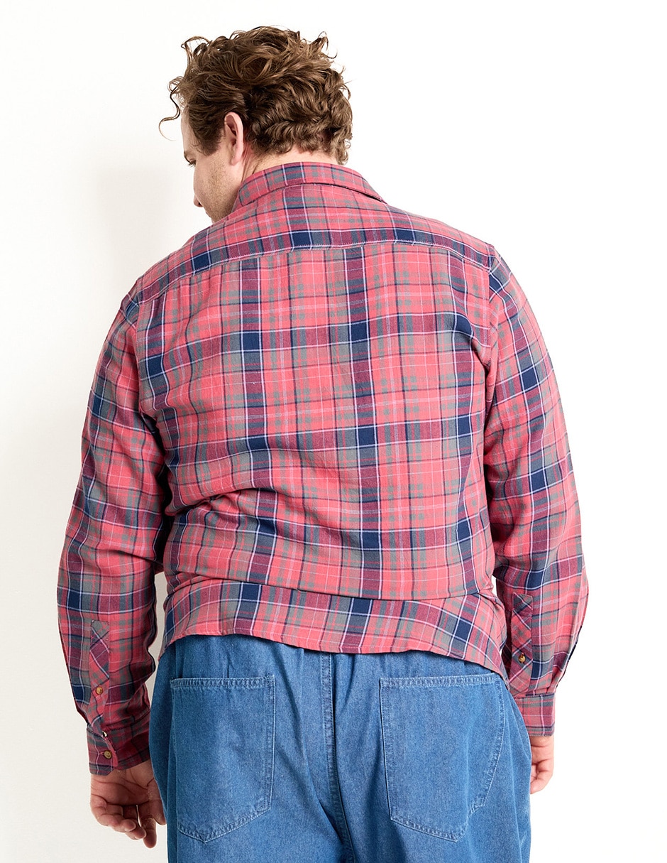 Camisa casual manga larga para hombre 2