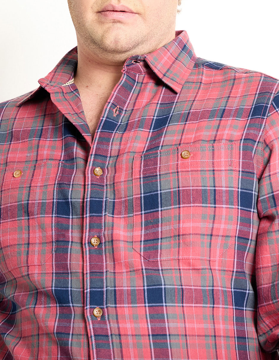 Camisa casual manga larga para hombre 4