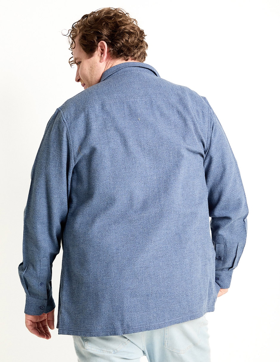 Camisa casual de algodón manga larga para hombre 2