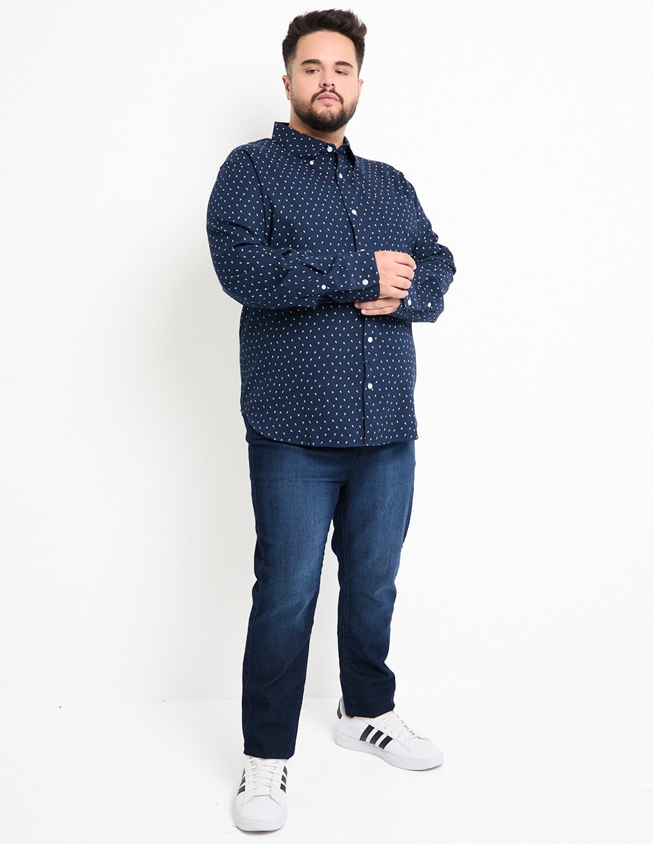 Camisa casual de algodón manga larga para hombre 3
