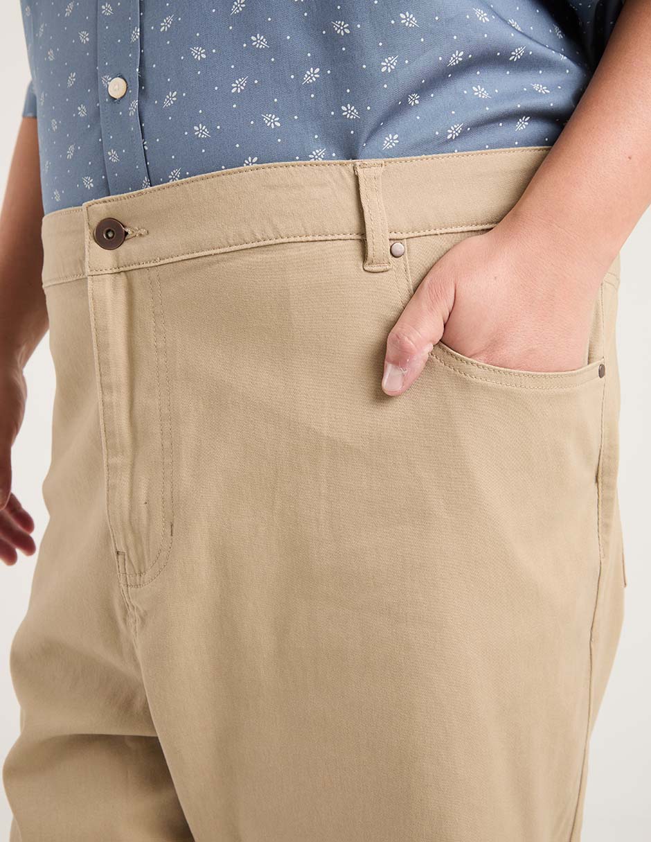 Pantalón recto de algodón para hombre 4