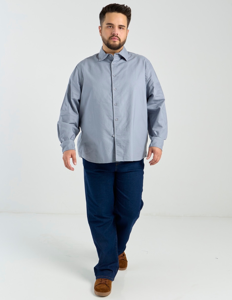 Camisa casual de algodón manga larga para hombre 3