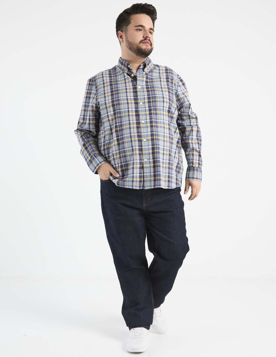 Camisa casual manga larga para hombre 3