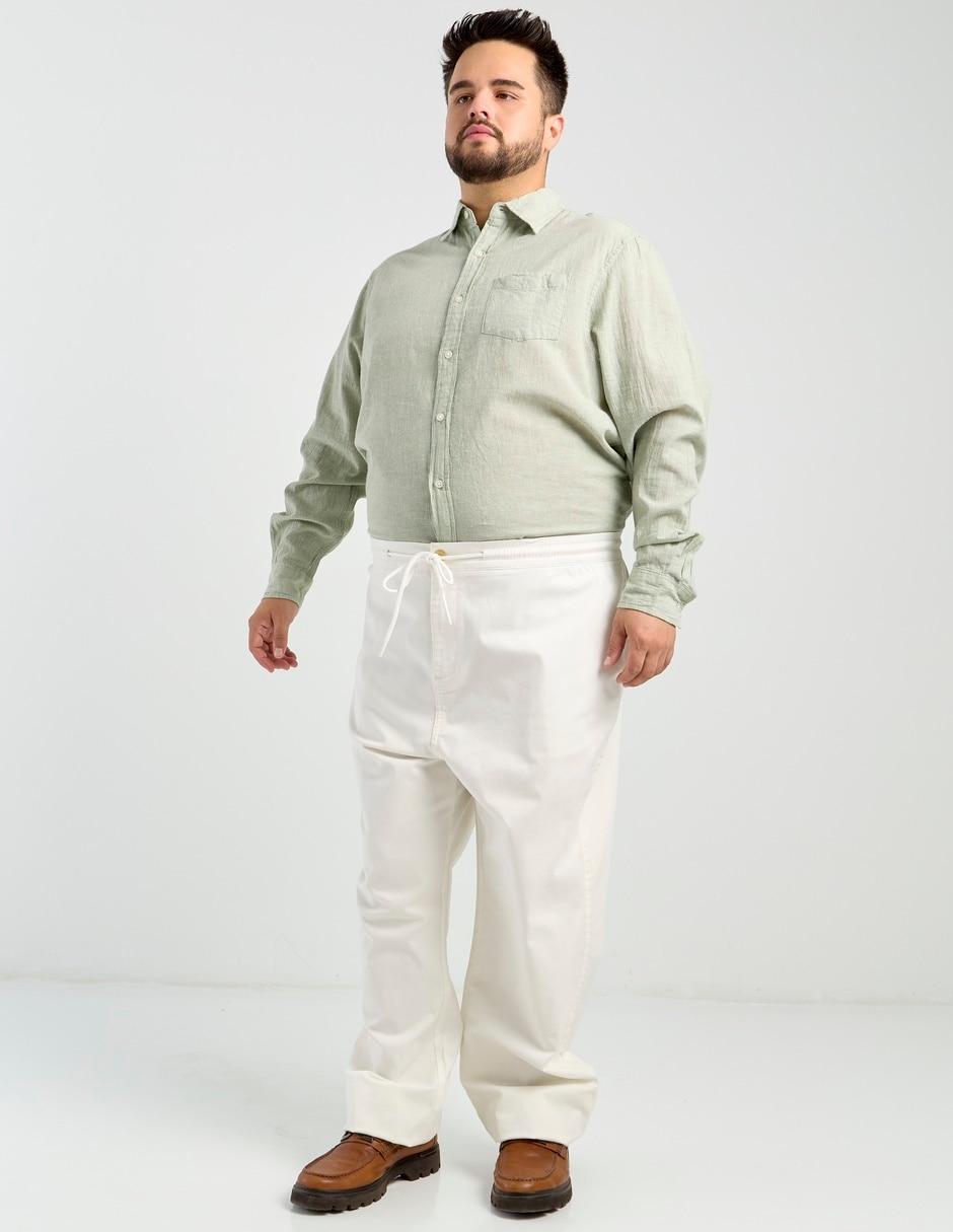 Camisa casual de algodón manga larga para hombre 3