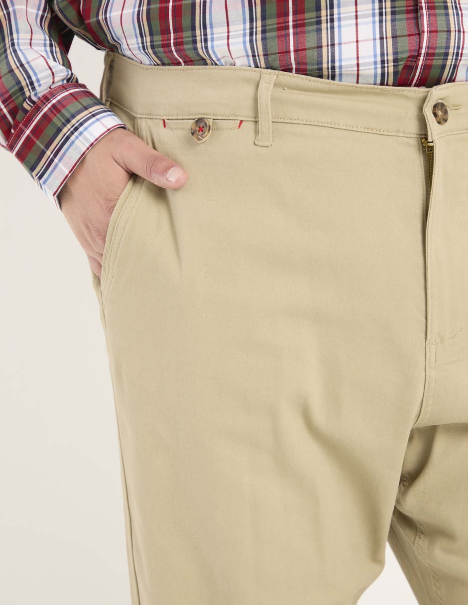 Pantalón chino recto para hombre 4