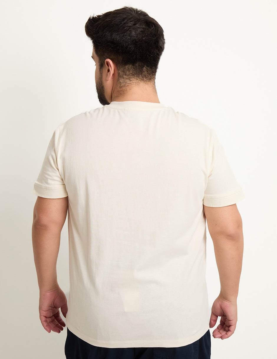 Playera cuello henley para hombre 2