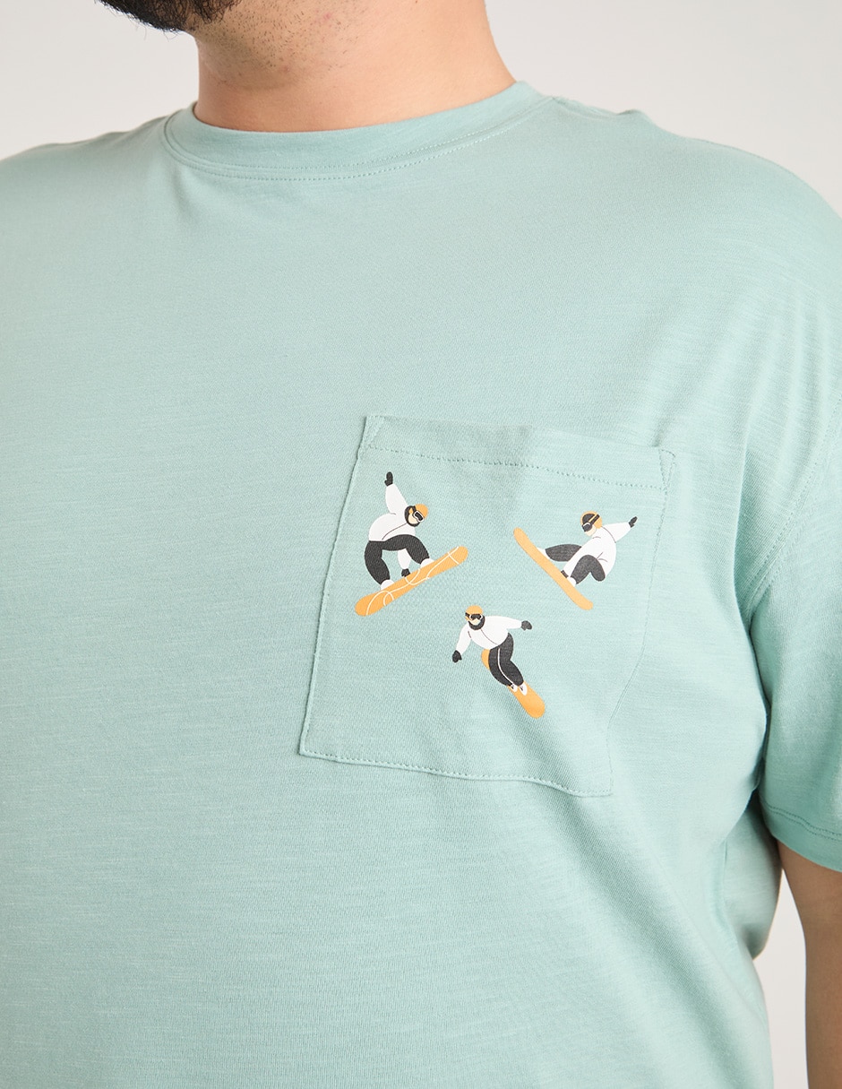 Playera cuello redondo para hombre 4