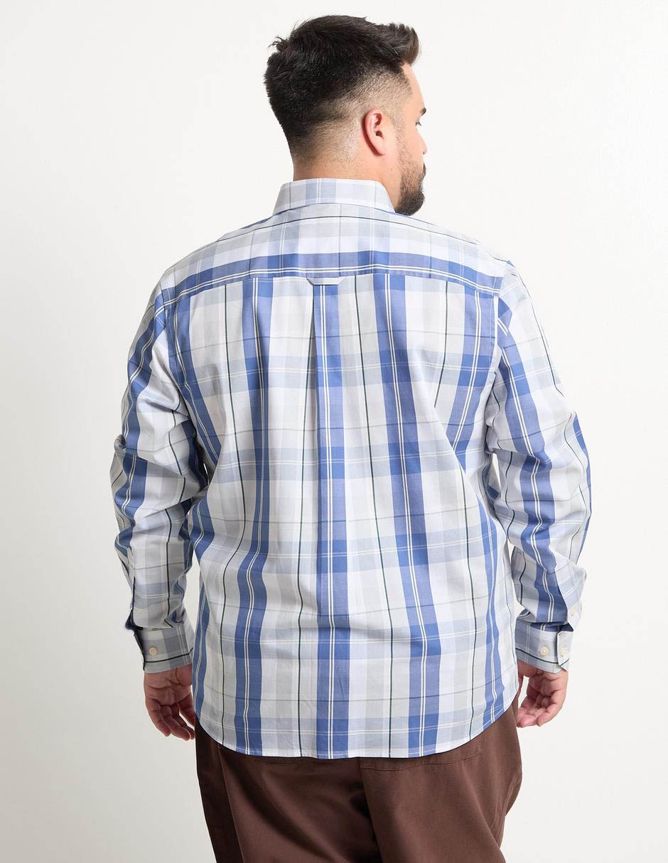 Camisa casual de algodón manga larga para hombre 2