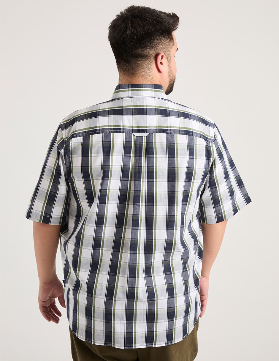 Camisa casual de algodón manga corta para hombre 2