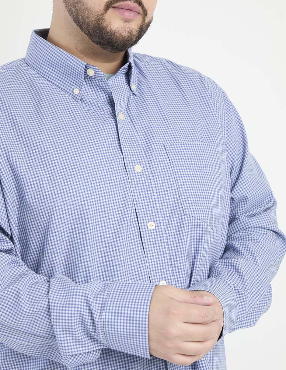 Camisa casual de algodón manga larga para hombre 4