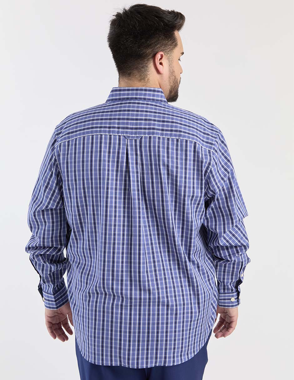Camisa casual de algodón manga larga para hombre 2