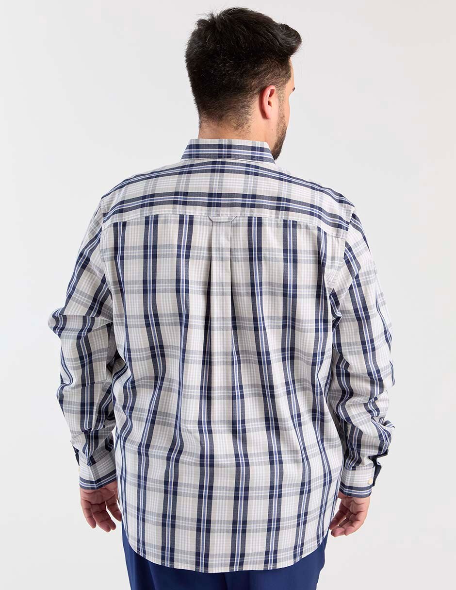 Camisa casual de algodón manga larga para hombre 2