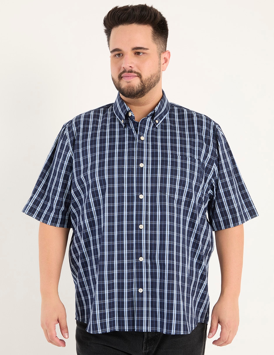 Camisa casual manga corta para hombre