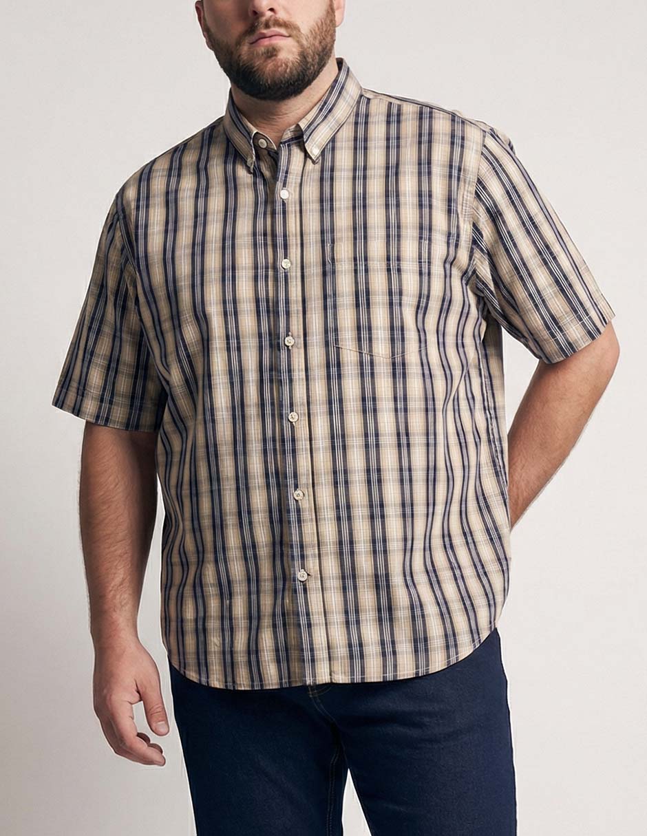 Camisa casual manga corta para hombre 4