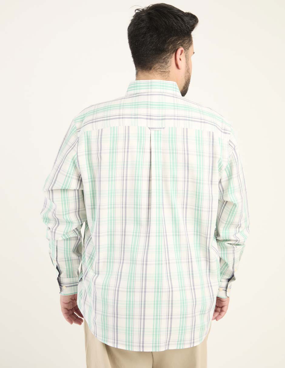 Camisa casual manga larga para hombre 2