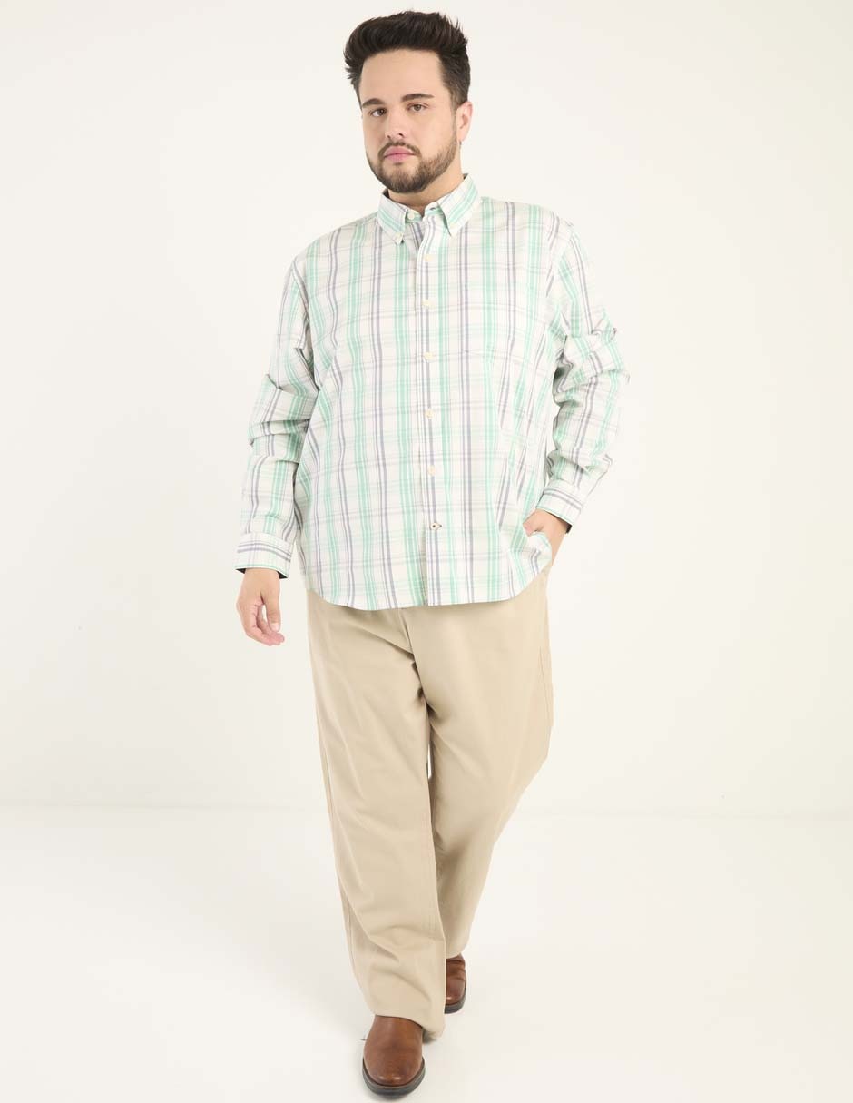 Camisa casual manga larga para hombre 3