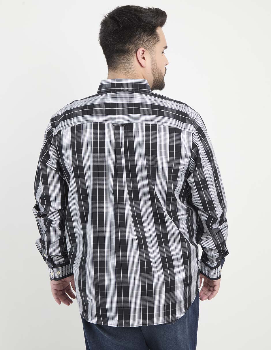 Camisa casual de algodón manga larga para hombre 2