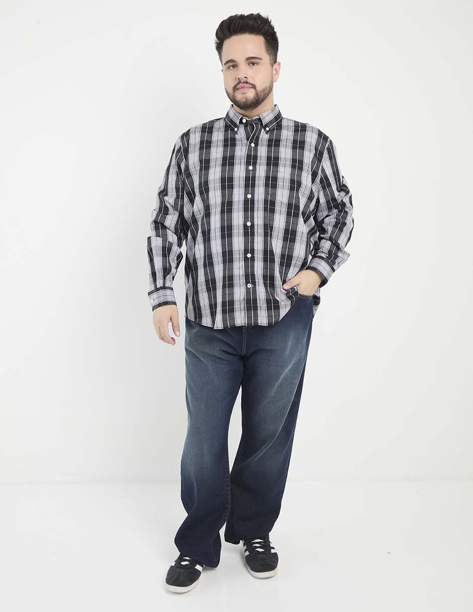 Camisa casual de algodón manga larga para hombre 3