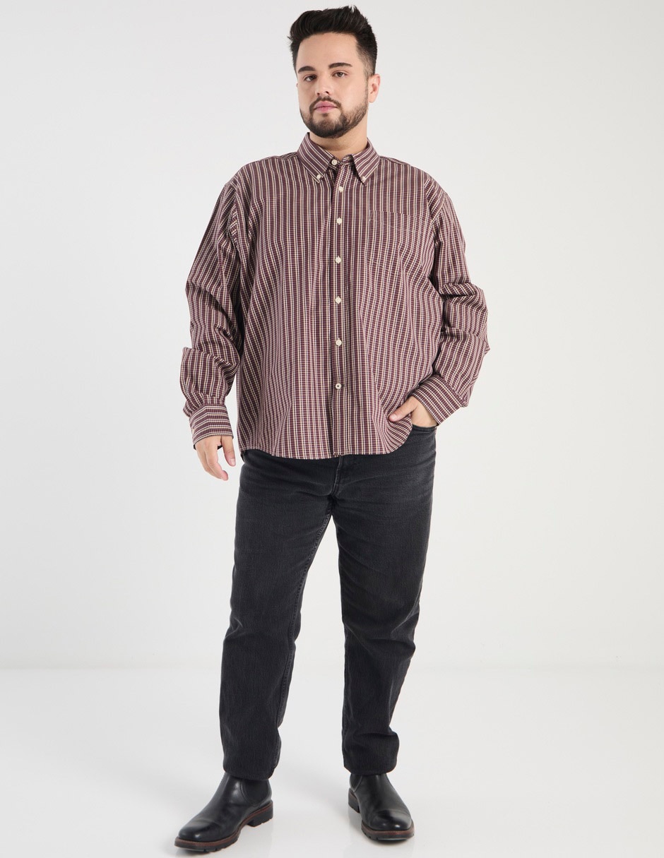 Camisa casual manga larga para hombre 3