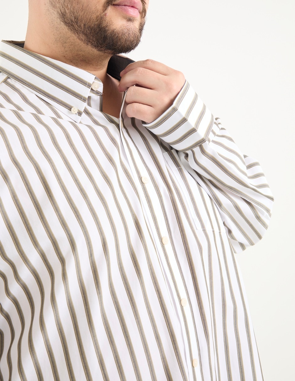 Camisa casual manga larga para hombre 4