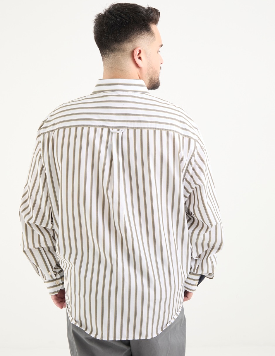 Camisa casual manga larga para hombre 5
