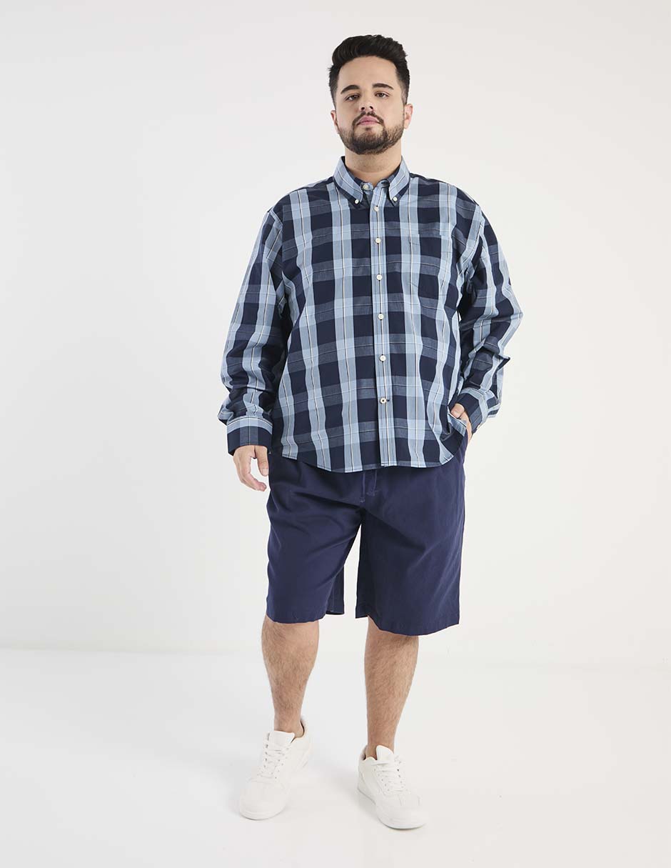 Camisa casual manga larga para hombre 3