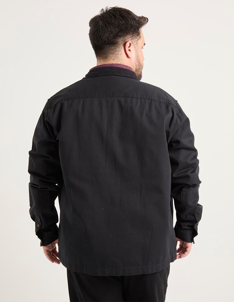 Sobrecamisa casual manga larga para hombre 2