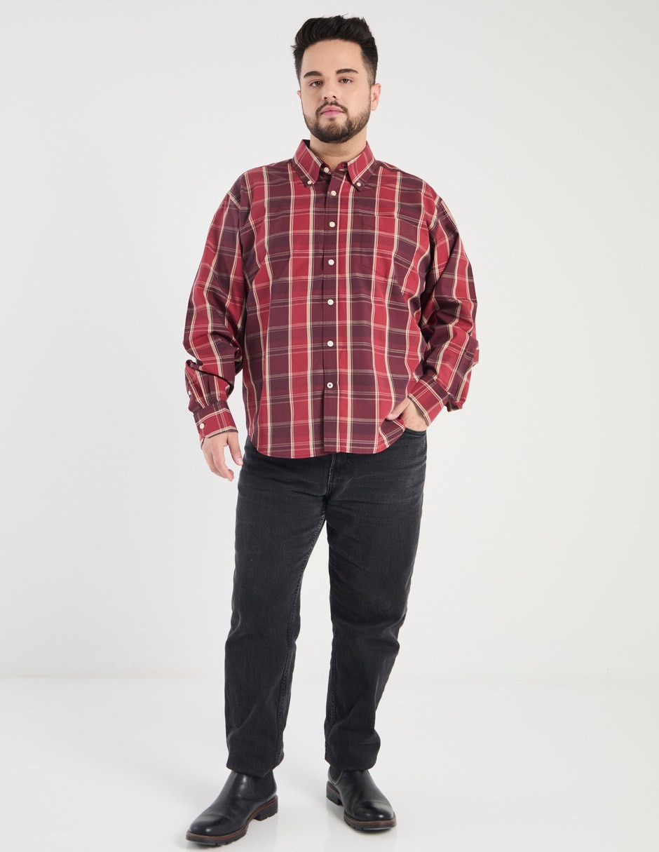 Camisa casual manga larga para hombre 3