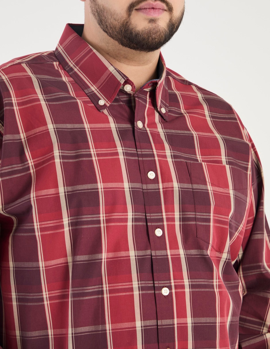 Camisa casual manga larga para hombre 4