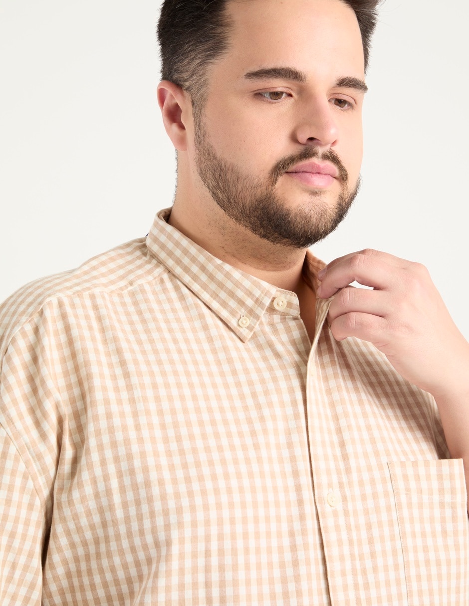 Camisa casual manga corta para hombre 4