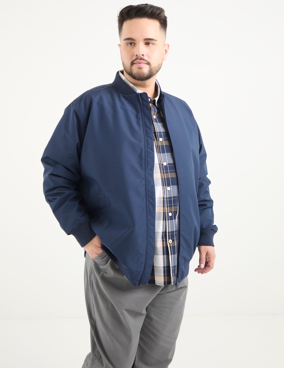 Chamarra bomber con bolsillos para hombrre Chamarra bomber con bolsillos para hombrre