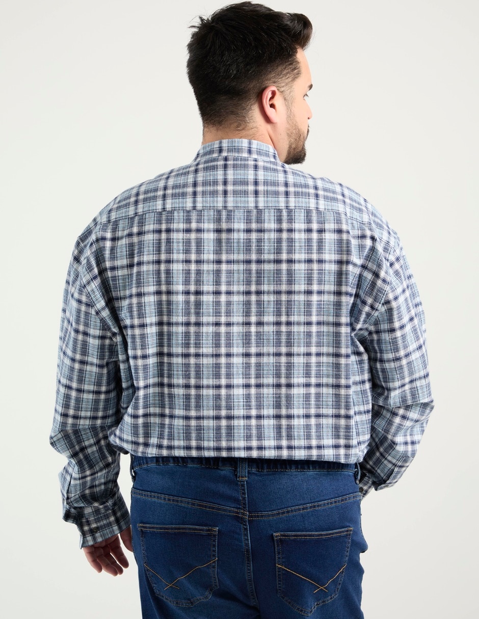 Camisa casual de algodón manga larga para hombre 2