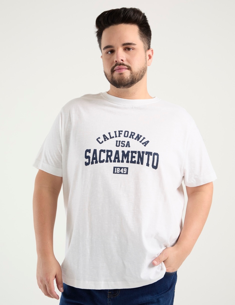 Playera cuello redondo para hombre