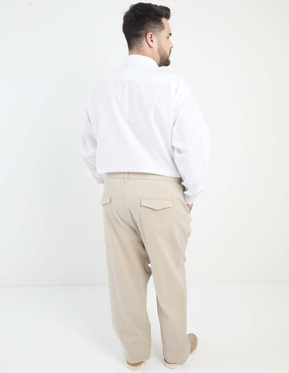 Pantalón business casual chino recto de algodón para hombre 2