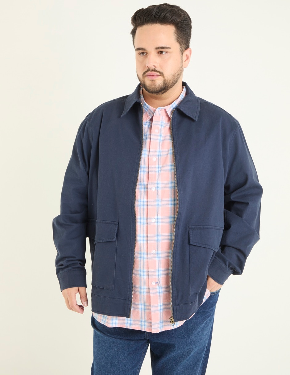Chamarra casual con bolsillos para hombre Chamarra casual con bolsillos para hombre