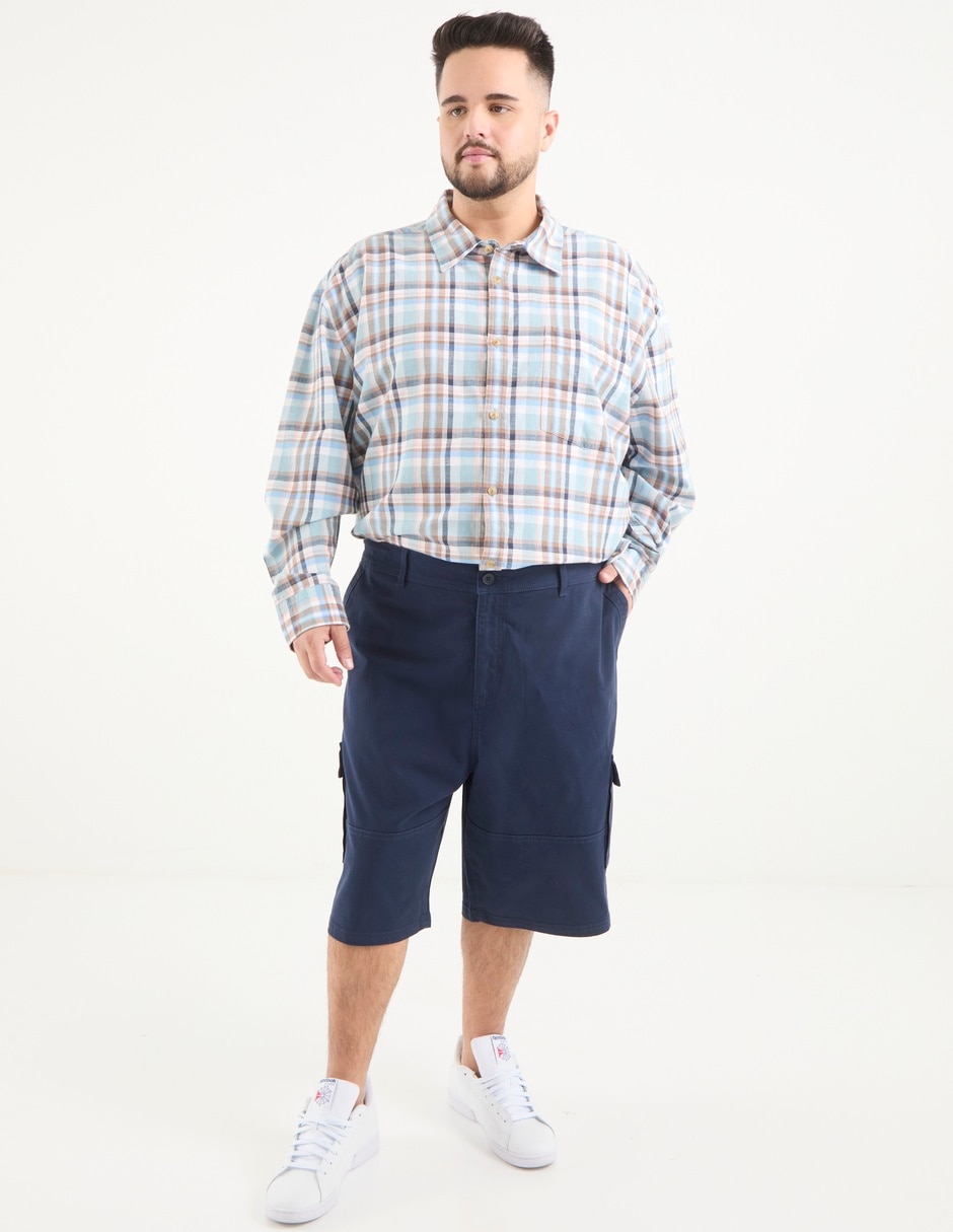 Camisa casual manga larga para hombre 2